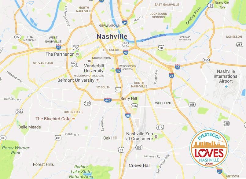 Nashville Neighborhood Map